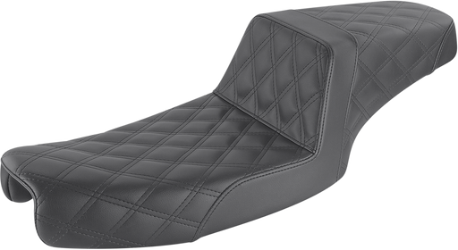 SADDLEMEN Step Up Seat - Lattice Stitched - Dyna '91-'95 - 891-04-175 - PartsOutlet.com.au