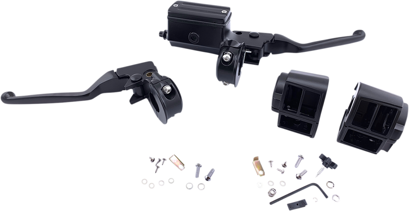DRAG SPECIALTIES Handlebar Controls - 5/8" Master Cylinder - Black - Harley-Davidson '84-'95 - 07-0542MBNU