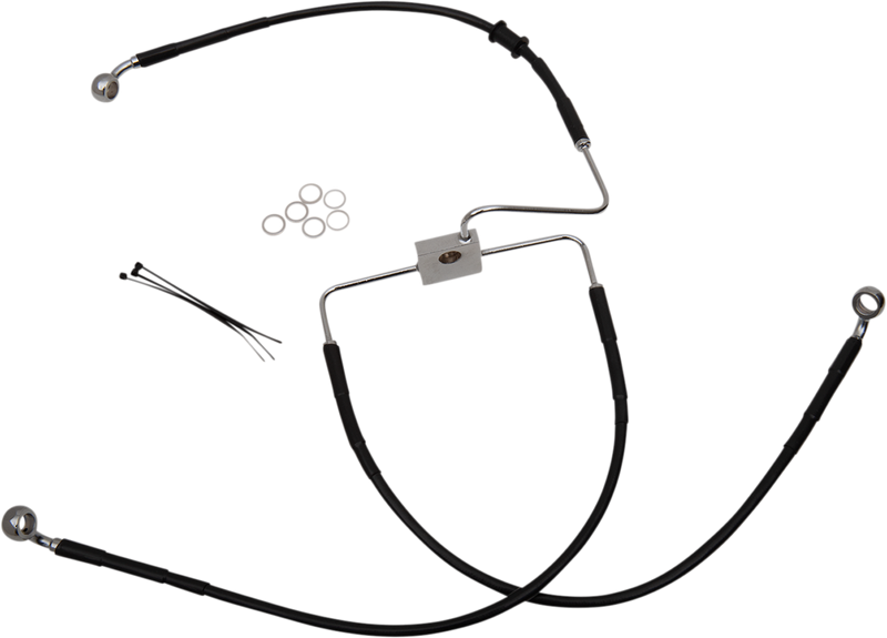 DRAG SPECIALTIES Brake Line - Black - 29" - XLCX '16-'20 - 618566-BLK