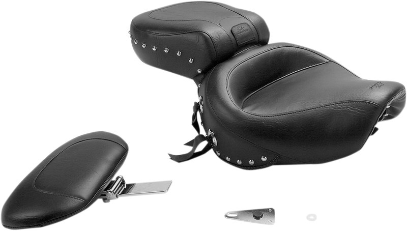 MUSTANG Wide Seat - Studded - Driver's Backrest - Honda 1987-2008 - VT1100 79237 - PartsOutlet.com.au