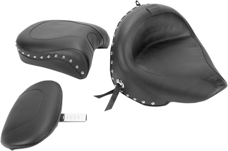 MUSTANG Wide Seat - Studded - Driver's Backrest - Yamaha 2000-2011 - VStar Classic 79240 - PartsOutlet.com.au