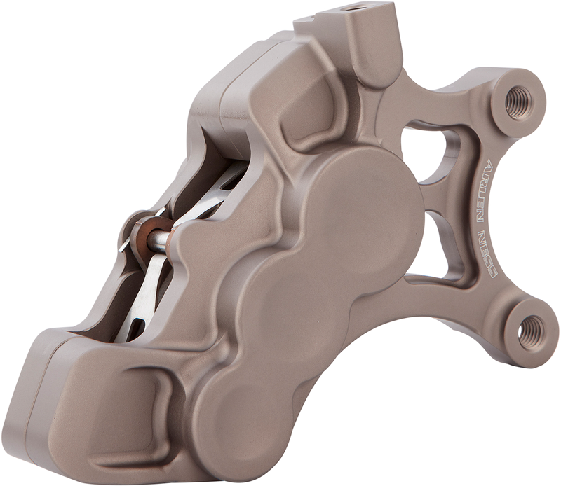 ARLEN NESS 6-PISTON DIFFERENTIAL BORE BRAKE CALIPERS, 14" TITANIUM - RIGHT - Harley-Davidson '06-'22 - 02-207