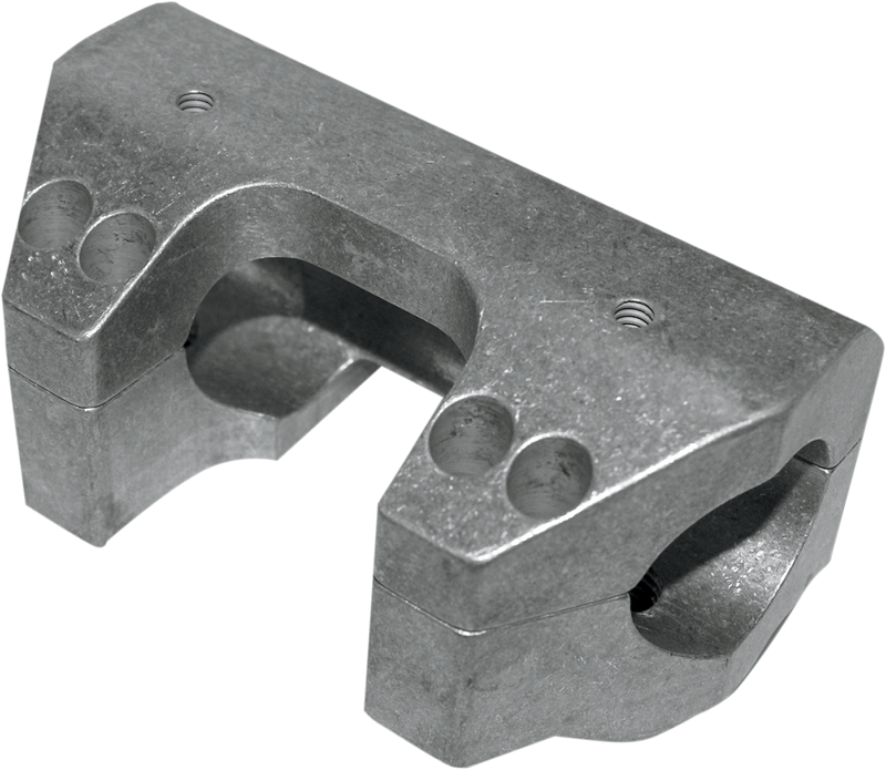 LA CHOPPERS RISER CLAMP SET FOR 1" HANDLEBARS RAW FINISH HD - FLHR '94-'07 - LA-7415-00