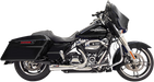 BASSANI XHAUST Short 2:1 Exhaust for M8 FL '17-'20 - Chrome 1F42R - PartsOutlet.com.au