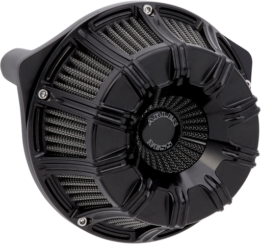 ARLEN NESS 10-GAUGE® INVERTED SERIES AIR CLEANER, ALL BLACK - 17-up M8 MODELS - 600-008 - PartsOutlet.com.au