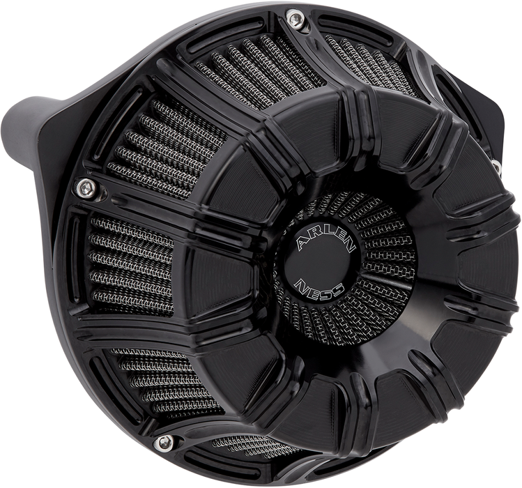 ARLEN NESS 10-GAUGE® INVERTED SERIES AIR CLEANER, ALL BLACK - 08-16 FLT / 16-17 FLST & FXDLS (FBW) - 600-009 - PartsOutlet.com.au