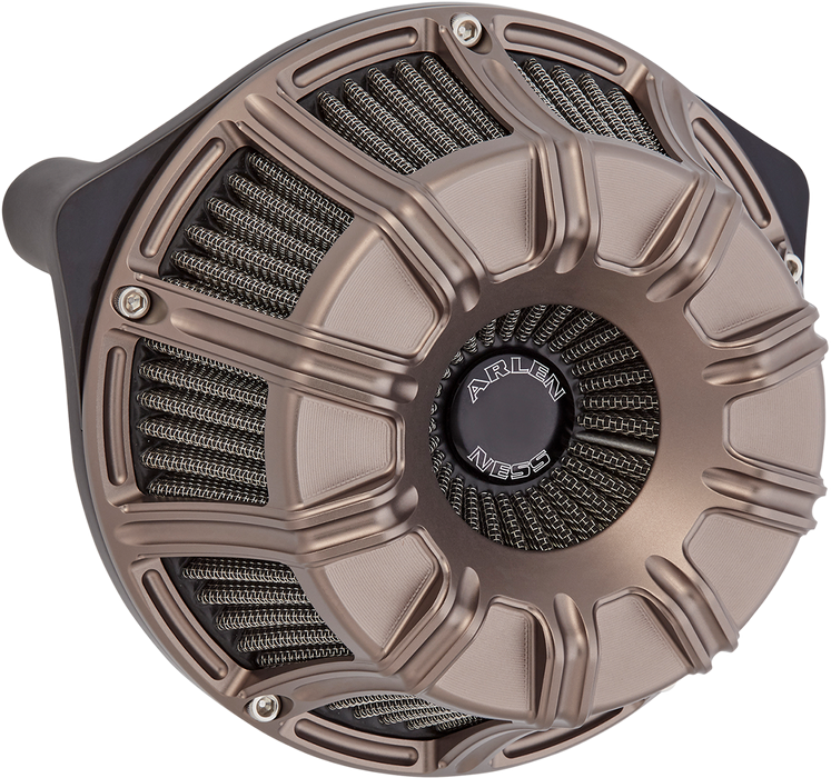 ARLEN NESS 10-GAUGE® INVERTED SERIES AIR CLEANER, TITANIUM - 08-16 FLT / 16-17 FLST & FXDLS (FBW) - 600-013 - PartsOutlet.com.au