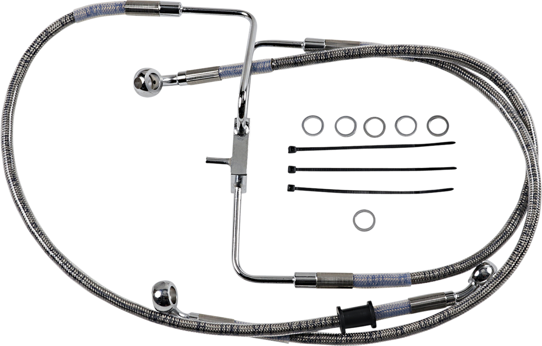 DRAG SPECIALTIES Brake Line - +6" - Stainless Steel - '16-'20 XL 618566-6