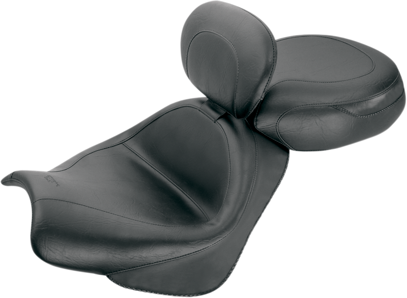 MUSTANG 2 Piece Wide Vintage Seat - Driver Backrest - Honda VTX1800 2002-2008 - 79341 - PartsOutlet.com.au