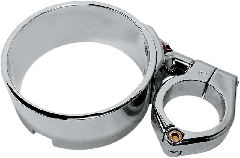 JOKER MACHINE Speedometer Ring with Swivel Clamp - Chrome - For 39 mm Fork Tube - '93-'19 XL - 10-315C - PartsOutlet.com.au
