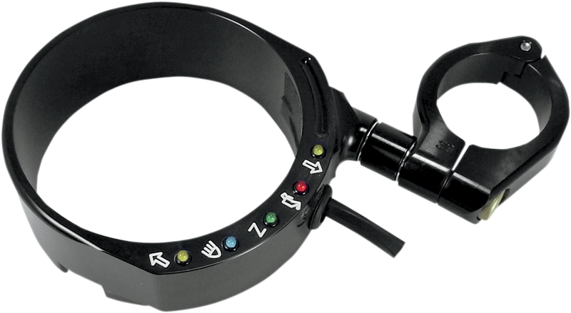 JOKER MACHINE Speedometer Relocation Bracket with Easy Mount Clamp - Black Anodized - For 49 mm Fork - '95-'13 XL - 10-301B - PartsOutlet.com.au