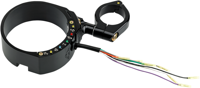 JOKER MACHINE Speedometer Relocation Bracket with Easy Mount Clamp - Black Anodized - For 39 mm Fork - '14-'19 XL - 10-303B - PartsOutlet.com.au