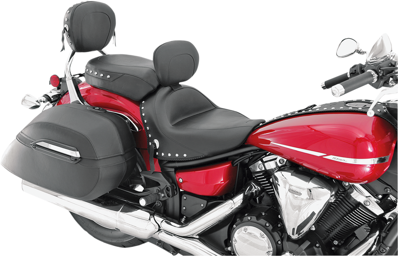MUSTANG Sport Seat - Studded - Driver's Backrest - Yamaha Vstar 1300 2007-2017 - 79476 - PartsOutlet.com.au