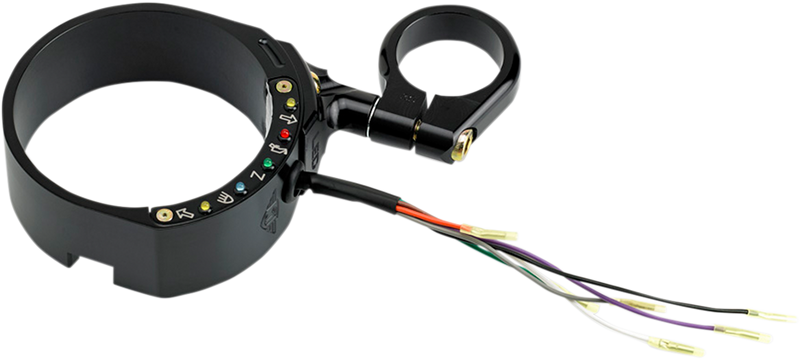 JOKER MACHINE Speedometer Relocation Bracket with Easy Mount Clamp - Black Anodized - For 49 mm Fork - '16-'19 XL - 10-307B - PartsOutlet.com.au