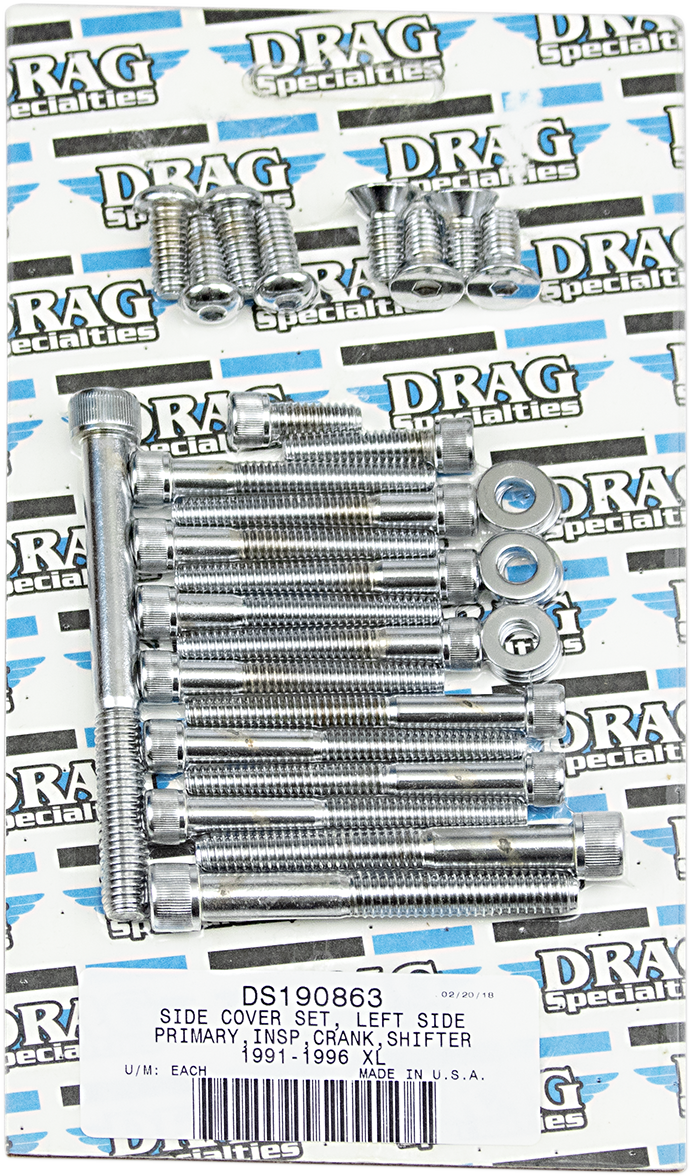 DRAG SPECIALTIES Side Cover Bolt Set - Harley-Davidson 1991-2003 - XL MK248 - PartsOutlet.com.au