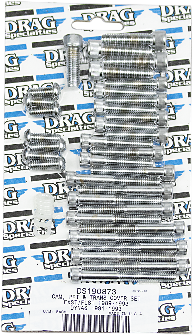DRAG SPECIALTIES Socket-Head Camshaft Primary Transmission Bolt Kit - Harley-Davidson 1989-1993 - MK197 - PartsOutlet.com.au