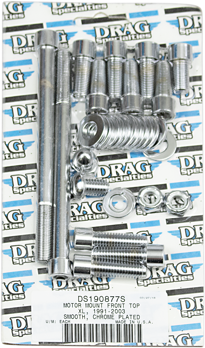 DRAG SPECIALTIES Smooth Motor Mount Bolt Set - Harley-Davidson 1991-2003 - XL MK264S - PartsOutlet.com.au