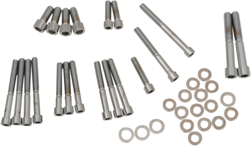 DRAG SPECIALTIES Smooth Side Cover Bolt Set - Harley-Davidson 1991-2003 - XL MK265S - PartsOutlet.com.au