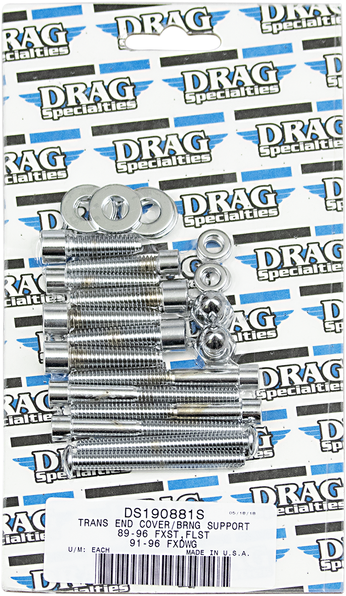 DRAG SPECIALTIES Smooth Transmission End Bolt Set - Harley-Davidson 1989-2006 - Softail MK268S - PartsOutlet.com.au