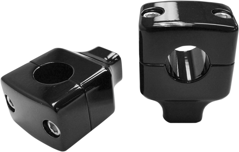 LA CHOPPERS Risers - Square - 1-1/2" Rise - 1" Bars - Black - LA-7407-01B