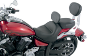 MUSTANG Wide Touring Seat - Driver Backrest - Yamaha Stryker 2011-2017 - 79661 - PartsOutlet.com.au