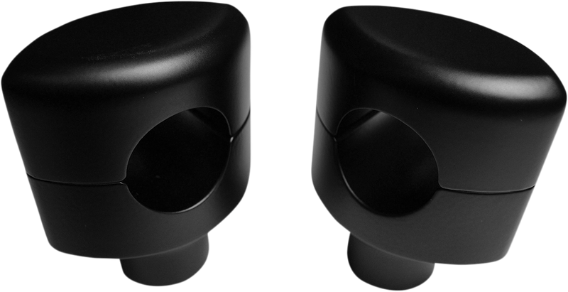 LA CHOPPERS 31,8 MM (1 1/4") HANDLEBAR RISER / 38,1 MM (1,5") RISE / BLACK-FLAT / ALUMINUM - LA-7406-01M