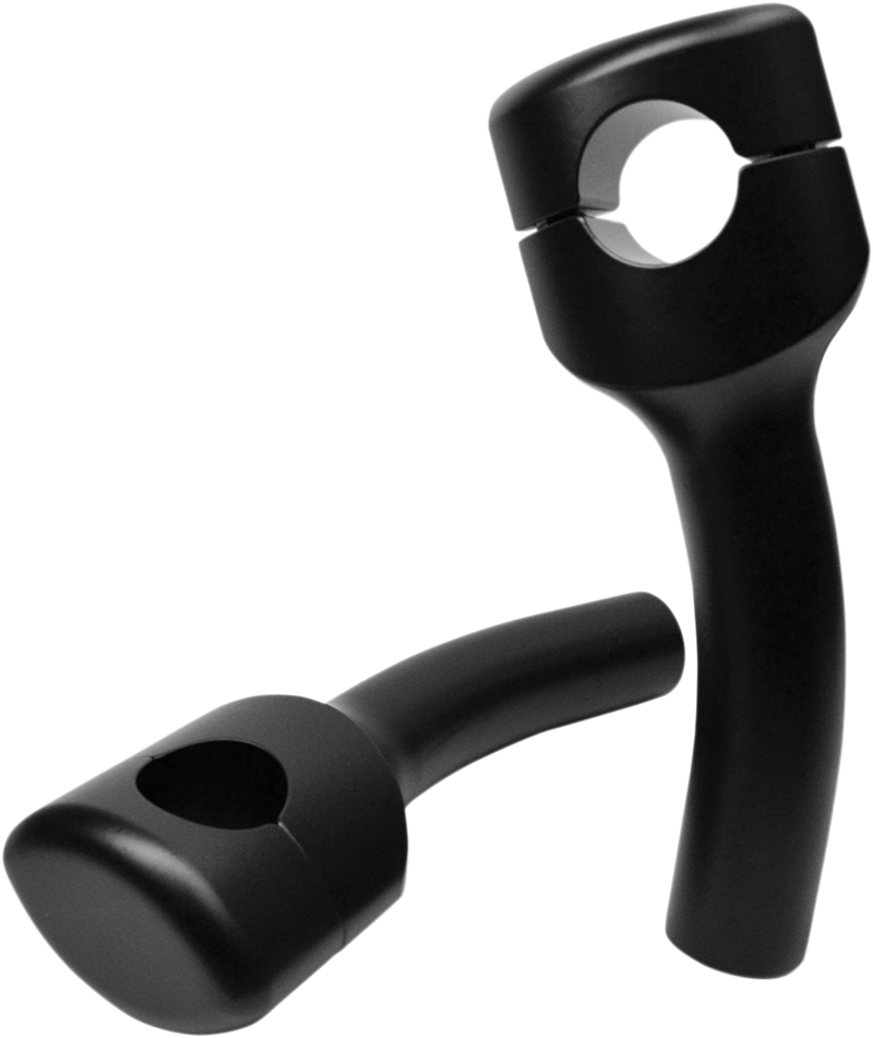LA CHOPPERS 31,8 MM (1 1/4") HANDLEBAR RISER / 13,97 CM (5,5") RISE / BLACK-FLAT / ALUMINUM - LA-7406-05M
