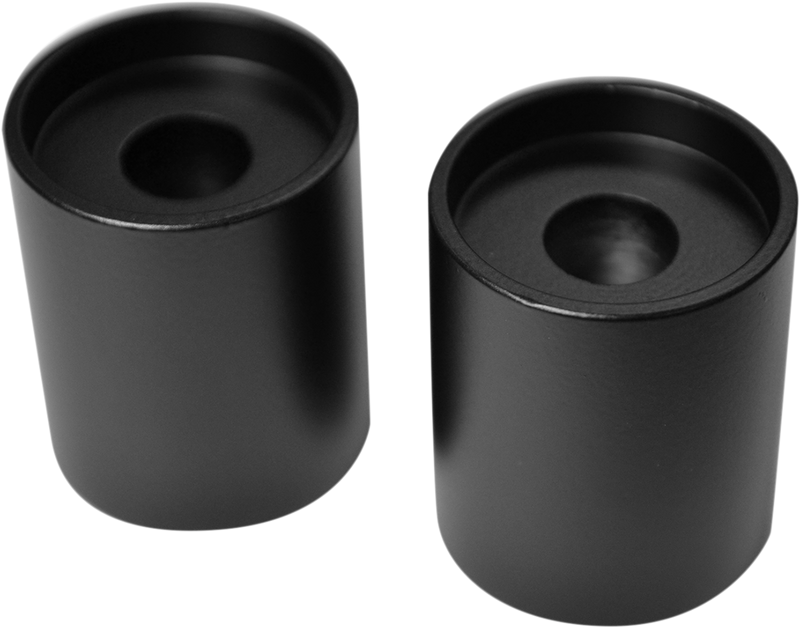 LA CHOPPERS 31,8 MM (1 1/4") HANDLEBAR RISER / 38,1 MM (1,5") RISE / BLACK-FLAT / ALUMINUM - LA-7414-02M