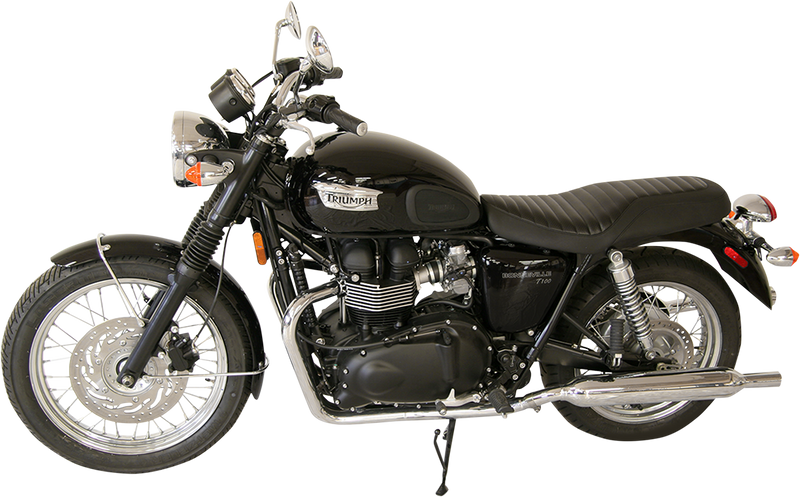 MUSTANG Classic Seat - Tuck and Roll - Triumph Bonneville 2001-2014 - 76828 - PartsOutlet.com.au