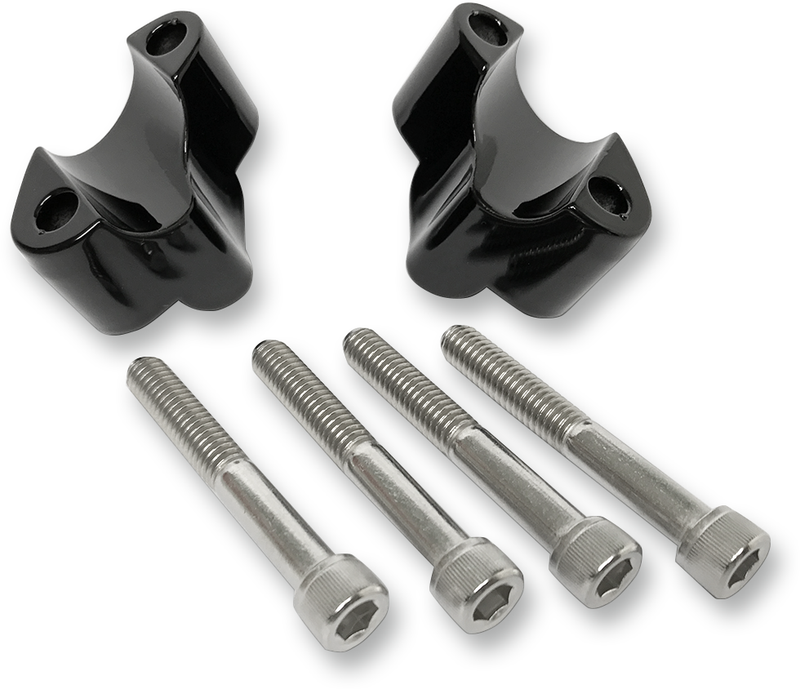 LA CHOPPERS HANDLEBAR RISER / 25,4 MM (1") / BLACK-GLOSS / ALUMINUM - XL Forty-Eight  '10-'22 - LA-7433-01B
