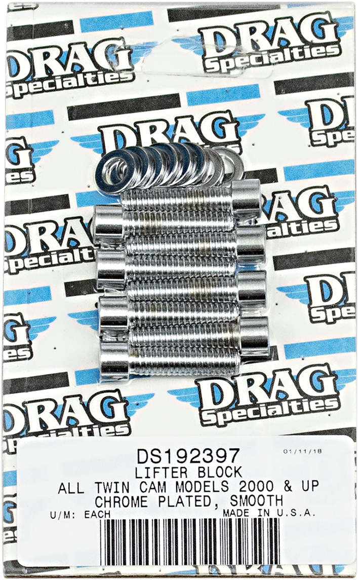 DRAG SPECIALTIES Socket-Head Smooth Lifter Bolt Kit - Harley-Davidson 1999-2017 - Twin Cam MK378S - PartsOutlet.com.au
