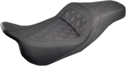 SADDLEMEN Lattice Stitched Slim Seat - FL '08-'23 HD Touring - Street/ Road/ Electra -808-07B-162 - PartsOutlet.com.au