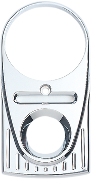 JOKER MACHINE Tear Drop Upper Dash Cover - Ball-Milled - Chrome - Harley-Davidson 1993-2020 - 04-21BM - PartsOutlet.com.au