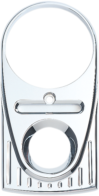 JOKER MACHINE Tear Drop Upper Dash Cover - Ball-Milled - Chrome - Harley-Davidson 1993-2020 - 04-21BM - PartsOutlet.com.au