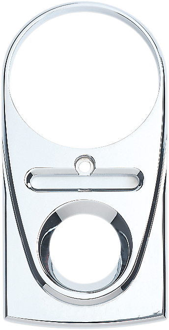 JOKER MACHINE Tear Drop Upper Dash Cover - Smooth - Chrome - Harley-Davidson 1993-2020 - 04-21S - PartsOutlet.com.au