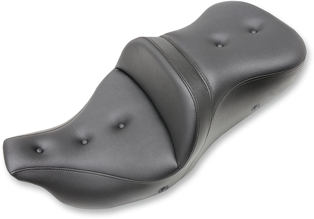 SADDLEMEN Extended Reach Road Sofa Seat - Pillow Top - Heated - FL '08-'23 HD Touring - Street/ Road/ Electra - 808-07B-183HCT - PartsOutlet.com.au