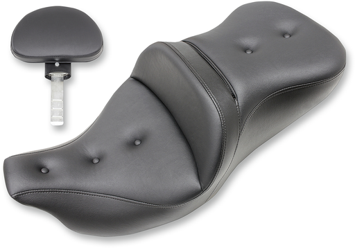 SADDLEMEN Extended Reach Road Sofa Seat - Pillow Top - Backrest - FL '08-'23 HD Touring - Street/ Road/ Electra - 808-07B-183BR - PartsOutlet.com.au