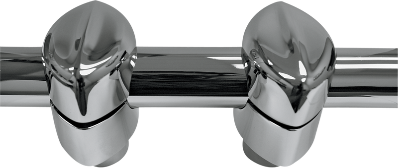 LA CHOPPERS MOHAWK RISER CAPS FOR 1 1/4" HANDLEBARS CHROME - 0603-0237