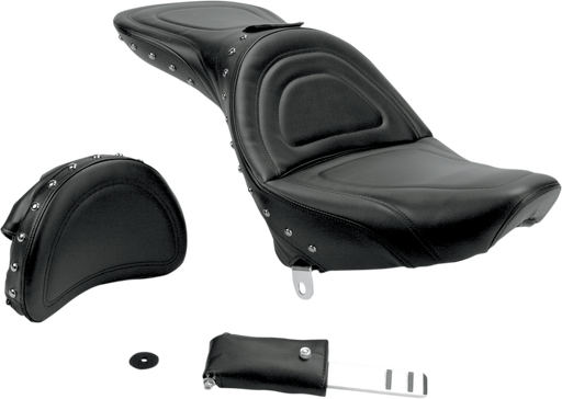 SADDLEMEN Explorer Special Studded Seat - Backrest - Softail '84-'99 - 8802J - PartsOutlet.com.au