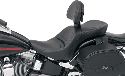 SADDLEMEN Explorer Seat - W/Backrest - Softail '06-'17 - 806-12-030 - PartsOutlet.com.au