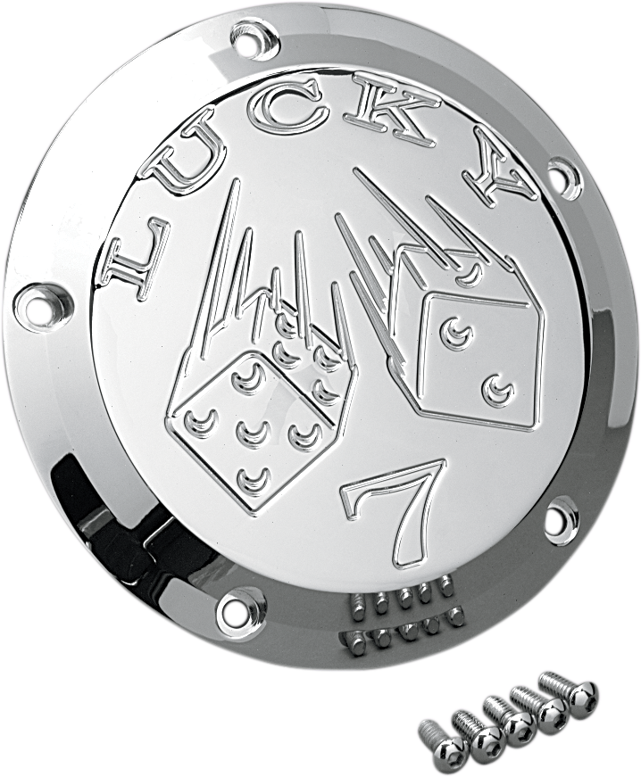 JOKER MACHINE Derby Cover - Lucky 7 - Harley-Davidson 1999-2019 - 06-99L - PartsOutlet.com.au