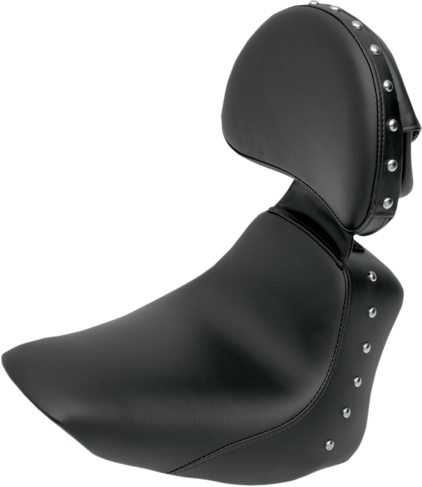 SADDLEMEN Studded Heels Down Seat - Backrest - FLSTC '06-'17 - 806-15-0031 - PartsOutlet.com.au