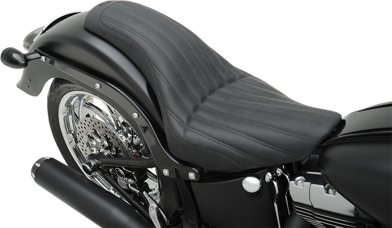 SADDLEMEN Knuckle 2-Up Seat - Softail '06-'17 - 806-12-047K - PartsOutlet.com.au