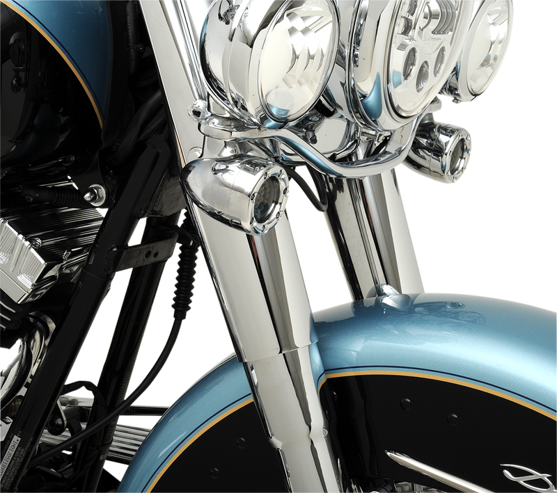 DRAG SPECIALTIES Fork Slider Covers - Chrome - Smooth - Stock Length 6.50" - Replacement OEM Number 45964-86 - FL '49-'17 - 74537