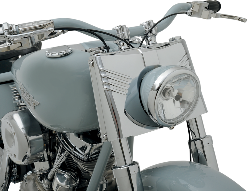 DRAG SPECIALTIES 3-Piece Fork Tins - Chrome - Ribbed - '86-'17 FLST 74156 - PartsOutlet.com.au