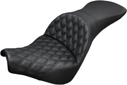 SADDLEMEN Explorer Seat - 18+ Street Bob -Lattice Stitched 818-30-029LS - PartsOutlet.com.au