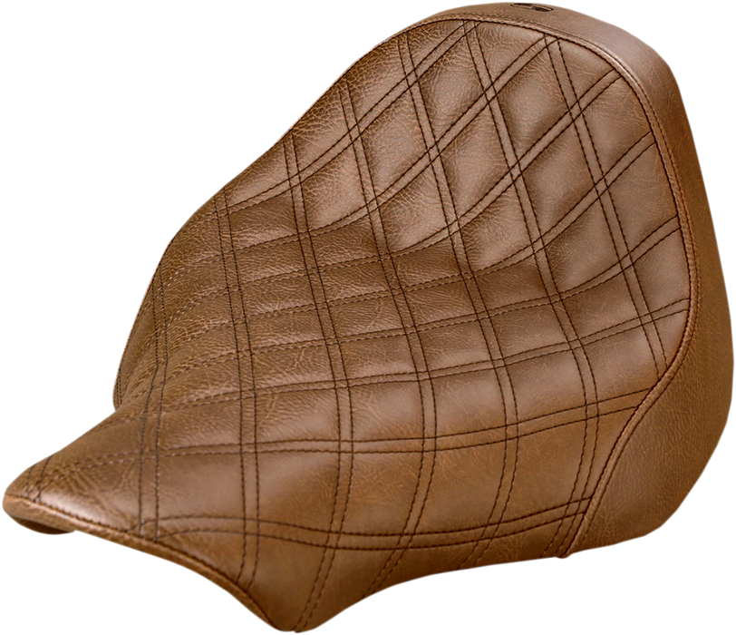 SADDLEMEN Renegade Seat - Lattice Stitched - Brown - Breakout FXSB '13-'17 - 813-27-002BLS - PartsOutlet.com.au