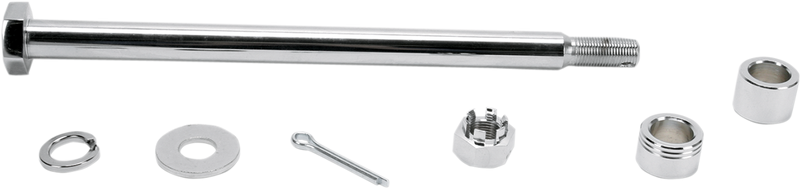 DRAG SPECIALTIES Axle - Rear - Kit - Harley-Davidson 1977-1999 - Chrome 16-0294-BC520 - PartsOutlet.com.au