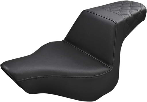 SADDLEMEN Step Up Seat - Passenger Lattice Stitched - '13-'17 Breakout FXSB 813-27-173 - PartsOutlet.com.au