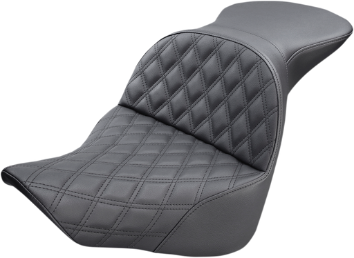 SADDLEMEN Explorer Seat - 18+ Fatboy & 23+ Breakout -Lattice Stitched 818-27-029LS - PartsOutlet.com.au